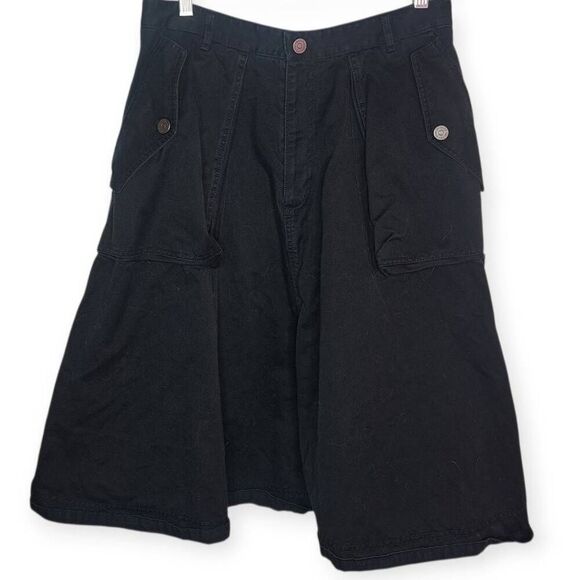 Marc by Marc Jacobs Women's Designer Black Denim Cargo Utility Skirt size 12 - Picture 3 of 8